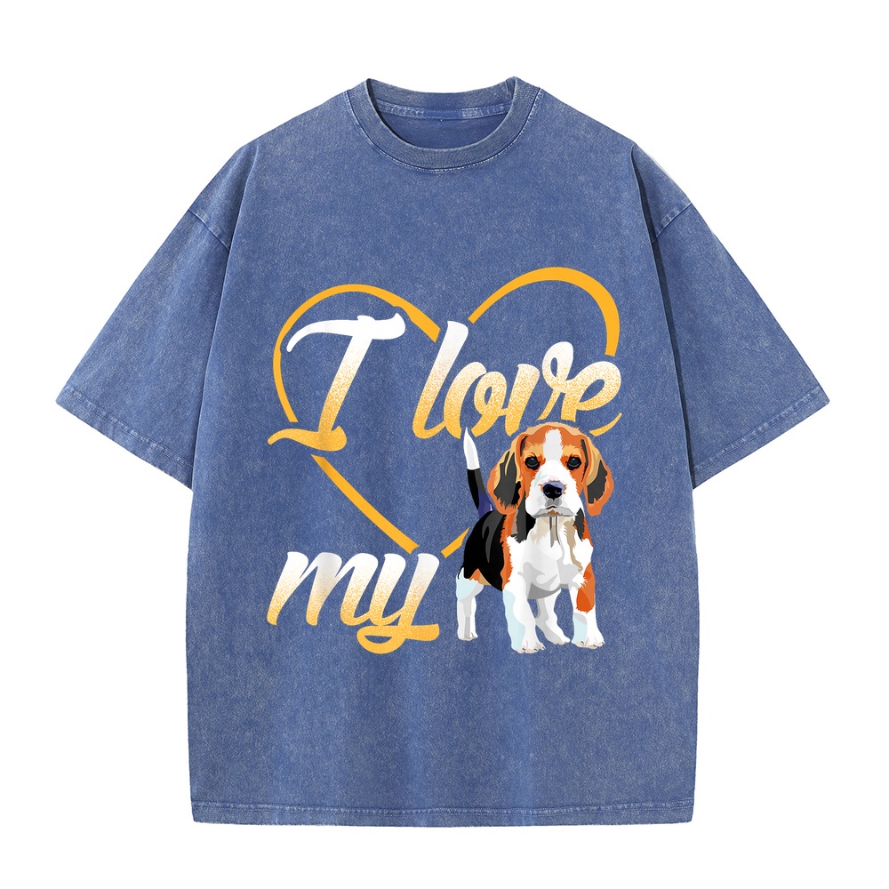 Streetwear Brand Jersey - Ich liebe meinen Beagle-Hund T-Shirt T-Shirts
