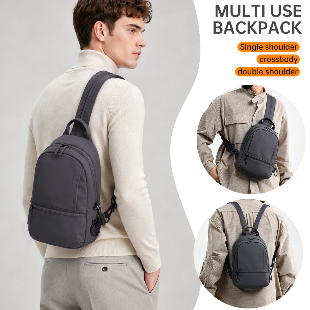 Streetwear Brand Backpack - Neue Brusttasche für Herren, Lässige Japanische